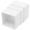 SQUARE LINE DOWNPIPE CONNECTOR, 65MM IN White (USED BY REGAL, VICTORY, ABI, ATLAS, SWIFT AND OTHERS) image 1