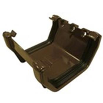 Square Line Gutter Joiner, In Brown (used by Regal, Victory, ABI, Atlas, Swift and others) 