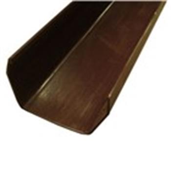 Square Line Guttering, 2M Length, 112mm in Brown (Used by Regal, Victory, ABI, Atlas,Swift and Others)