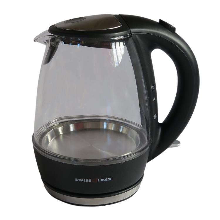 Swiss Luxx 1Ltr Low Wattage Cordless Clear Kettle Kettles
