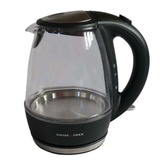 Swiss Luxx 1Ltr Low Wattage Cordless Clear Kettle image 1