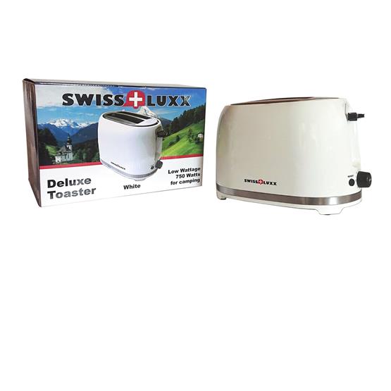 Swiss Luxx Deluxe White Toaster