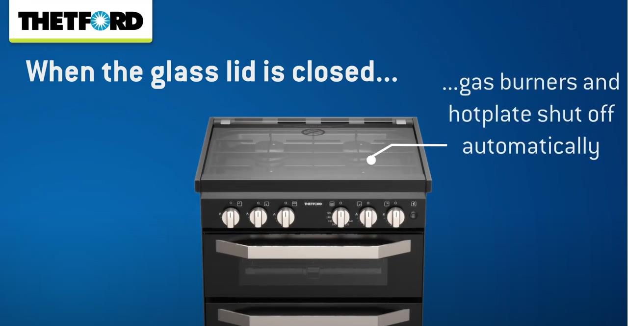 Thetford K1520 Dual Fuel cooker Thetford Code SCK42199SP Thetford Hobs and Cookers