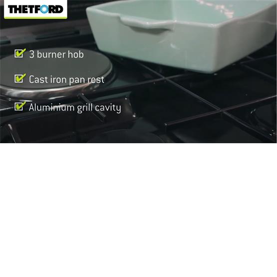 Thetford K1520 Dual Fuel cooker Thetford Code SCK42199SP Thetford Hobs and Cookers