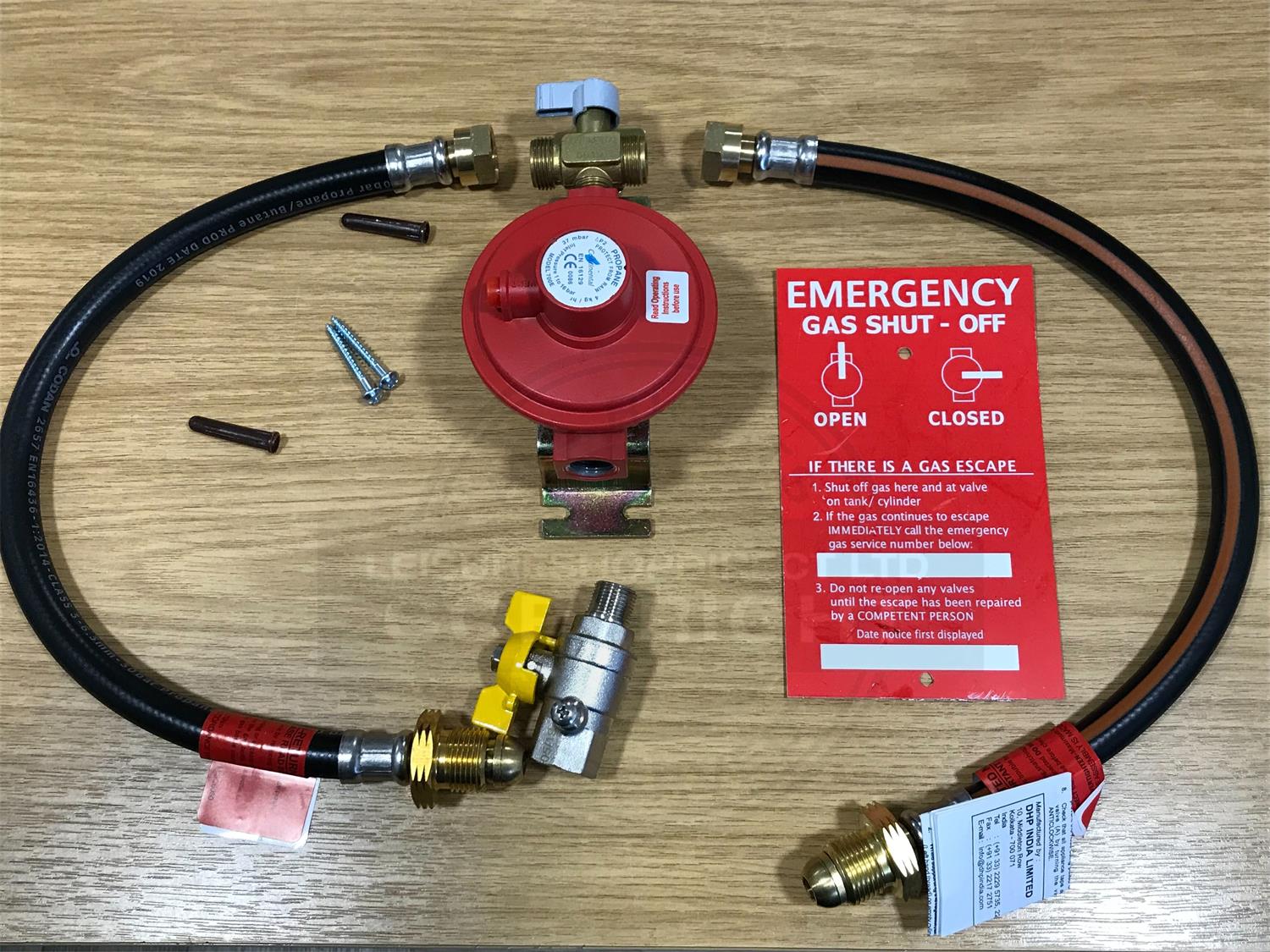 Twin Cylinder Changeover Kit (LPG Gas) Manual Gas regulators