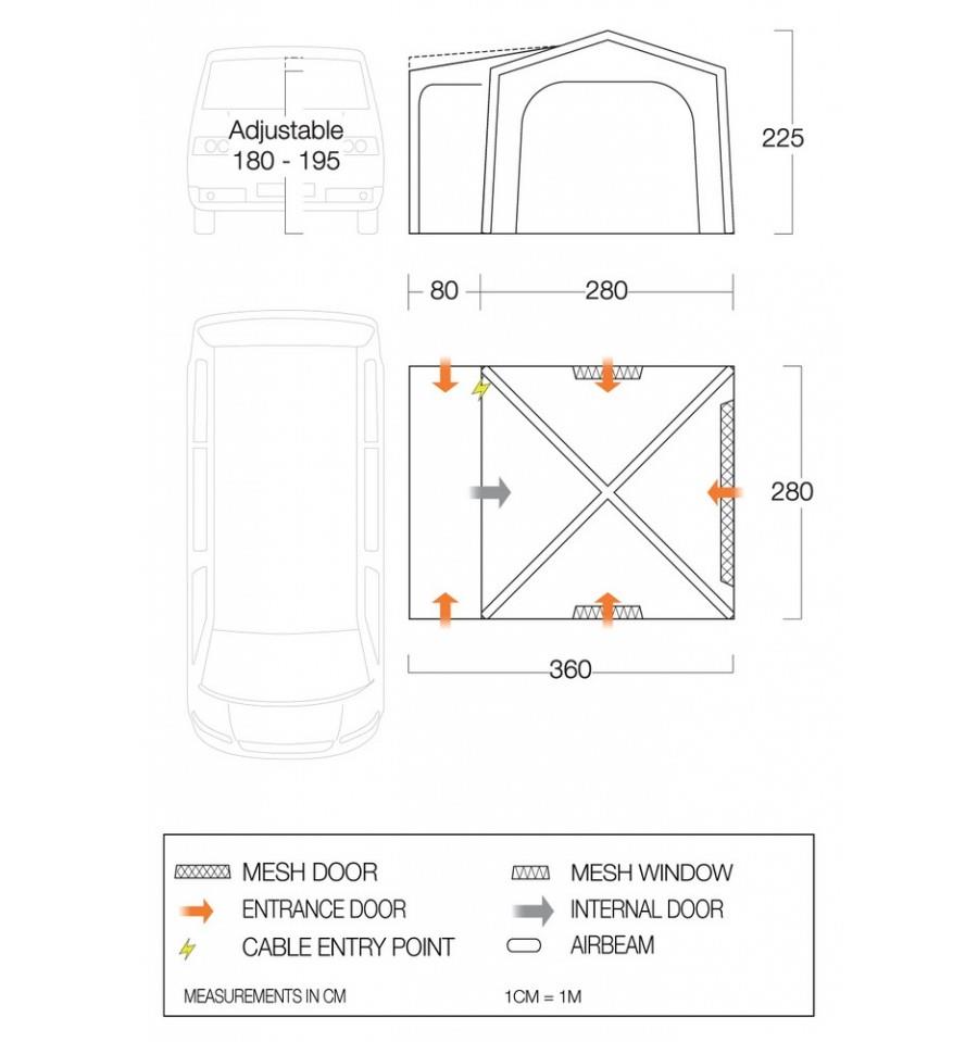 Vango Agora Dimensions