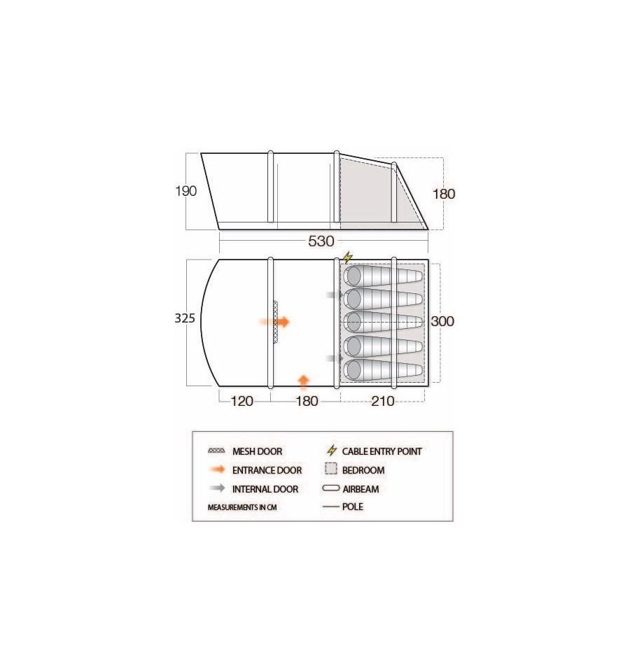 Vango Alton Air 500 Family Tent (2022 