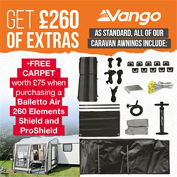Vango Balletto Air 260 Elements Shield Caravan Awning