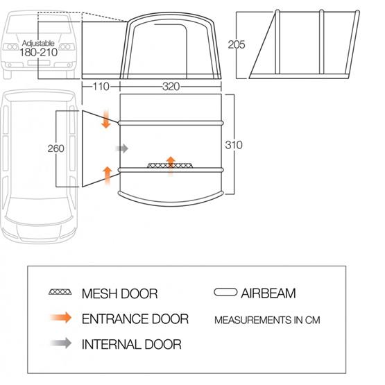 Vango Cove 2 Low Driveaway Awning