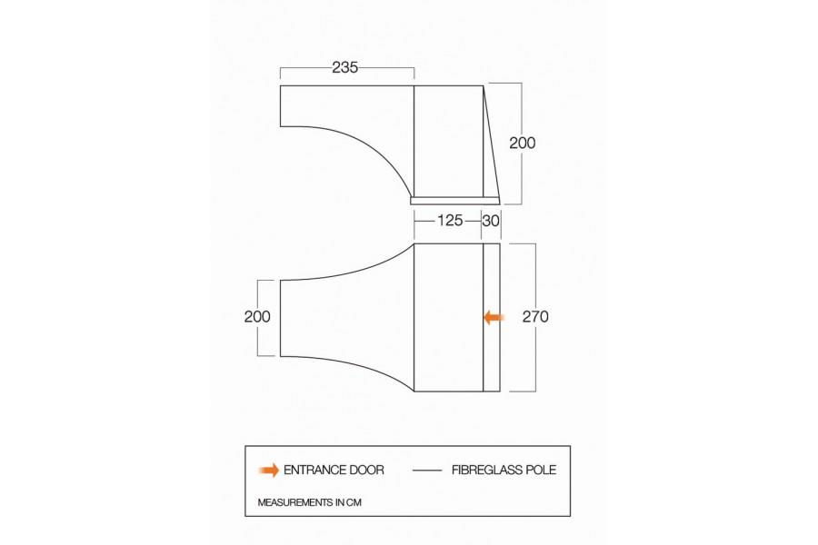 Vango Experience Side Awning Sentinel Experience TA003 Vango Tent