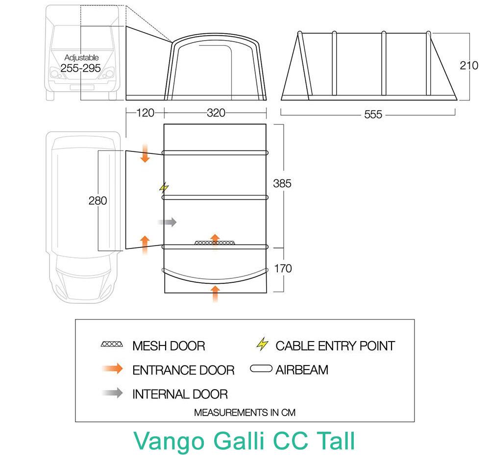 Vango Galli CC Tall Floor Plan