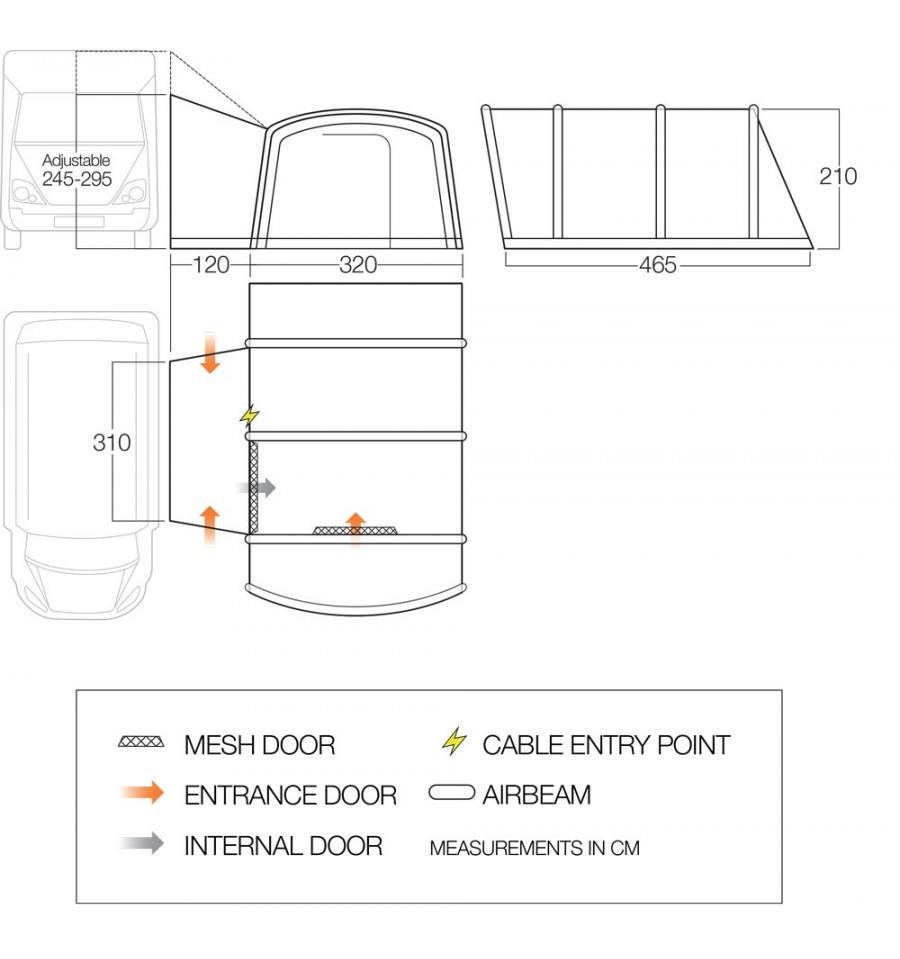 Galli Tall Dimensions