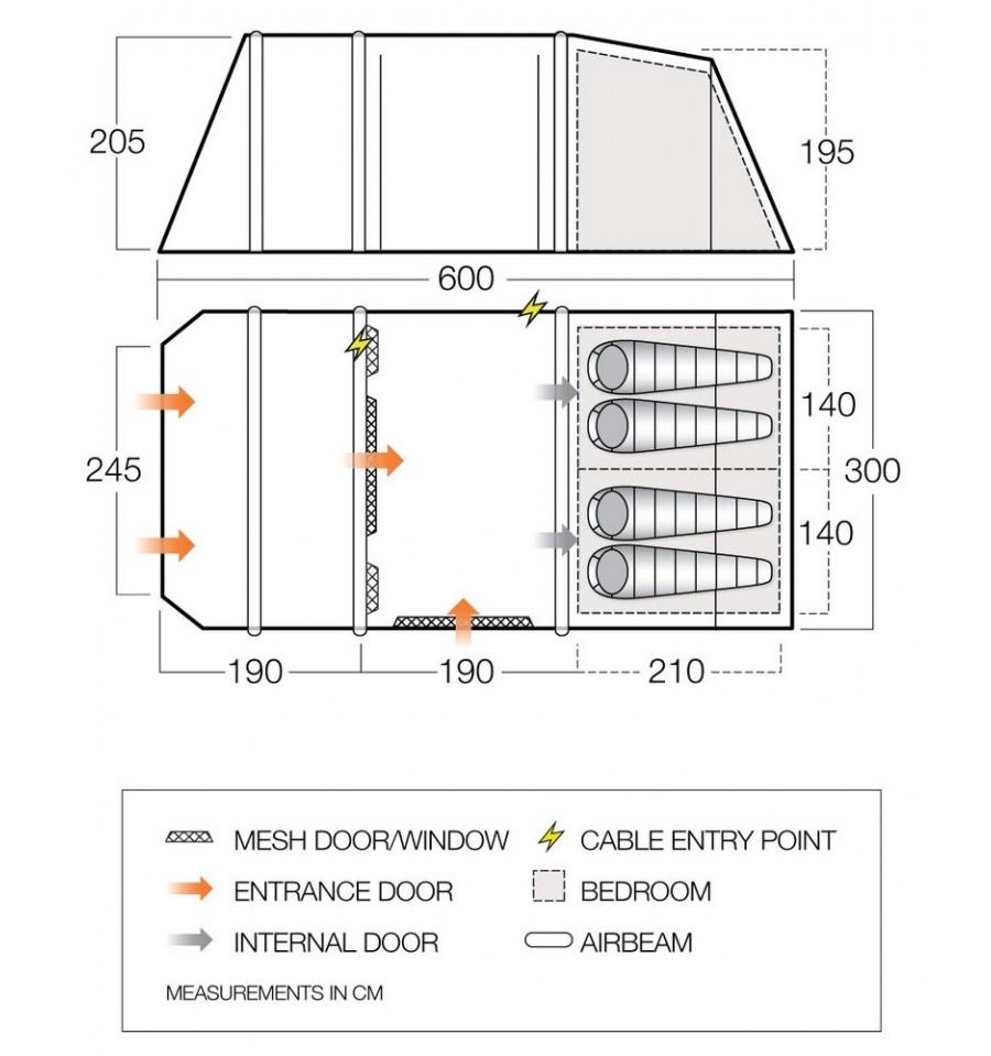 Joro 450 Air Dimensions