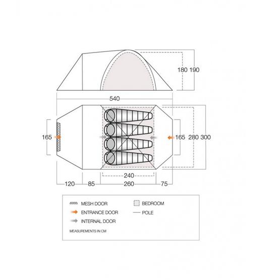 Vango Mokala 450 Poled Family Tent (2022) image 9