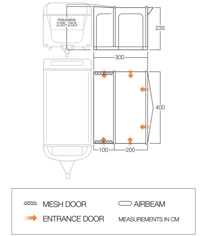 Vango Montelena Caravan Awning Airawning 2019