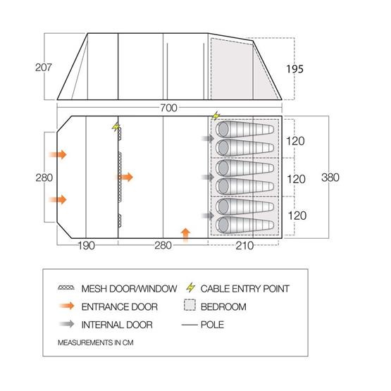 Stargrove 600XL Dimensions