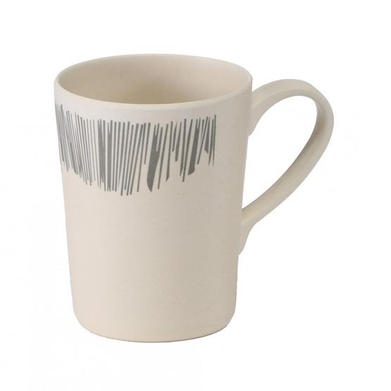 Vango Bamboo 350ml  Mug - Grey Stripe