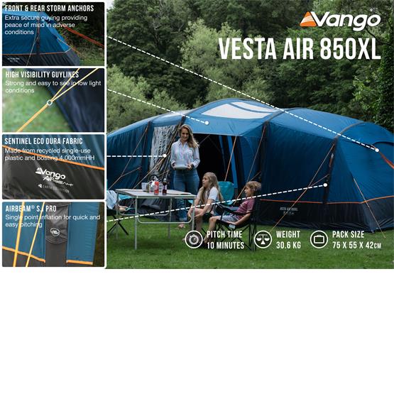 Vango Vesta Air 850XL Family Tent (2022) image 6