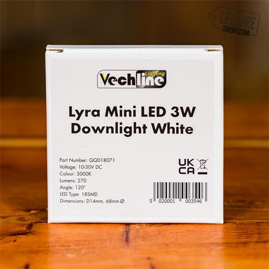 Vechline Lyra Mini Led 3w Downlight White image 7