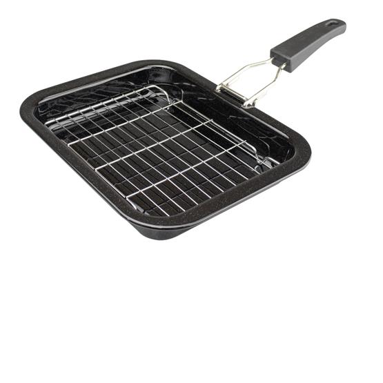 Via Mondo Enamel Grill Pan Large