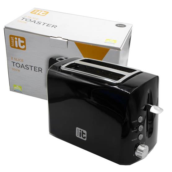 Via Mondo Toast IT Toaster 240V/950W Black image 5