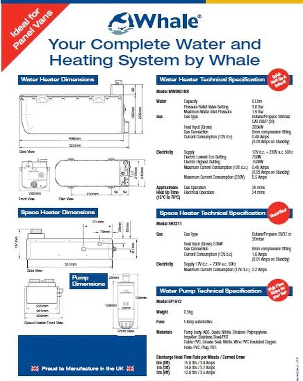 Whale Expanse Gas & Electric Water Heater