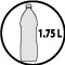 Holds 1,75L Bottles