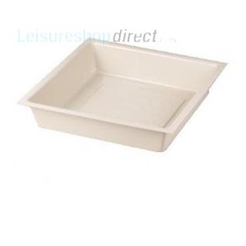 Shower Tray , Ivory, 584 x 584 x 127mm Caravan Showers + Motorhome