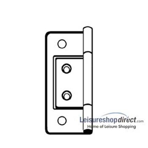 50mm Flush Brass Hinge Caravan Door Hinges