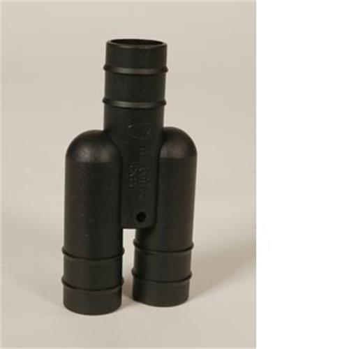 Y connector for 28mm waste pipe Hose connections