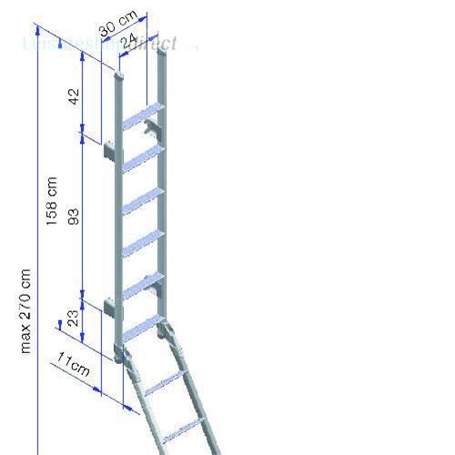 OmniLadder Deluxe Double 11 steps Motorhome Ladders