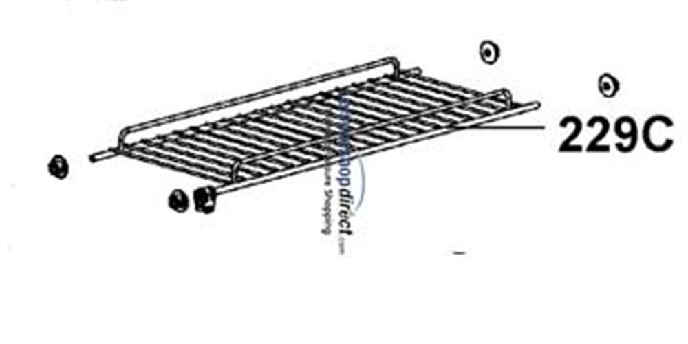 Dometic Grating Upper Zinc-plated