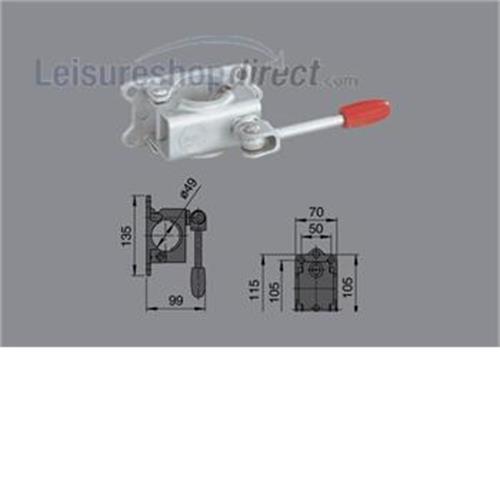 Alko Clamp 48mm with Folding T Handle Clamp brackets