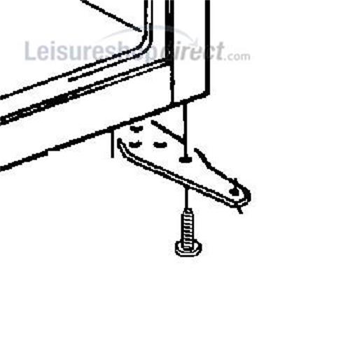 Dometic Hinge Lower Right Chrome Plated