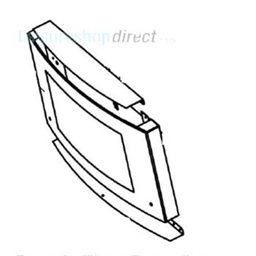 Dometic Door Glass With Hinge Guide