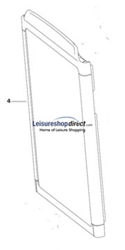 Thetford Fridge Door N97, N104, N109 & N112 - Curved Low (Black