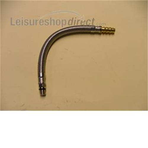 Short flexi armoured hose for Reich Taps Spares for Reich Taps
