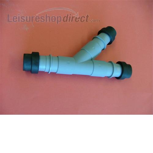 Delux 28.5mm Y Piece Hose Connector Waste Water Fittings