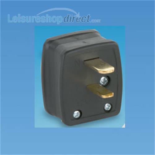 2 Pin Plug, 12 volts Black 12v plugs and sockets
