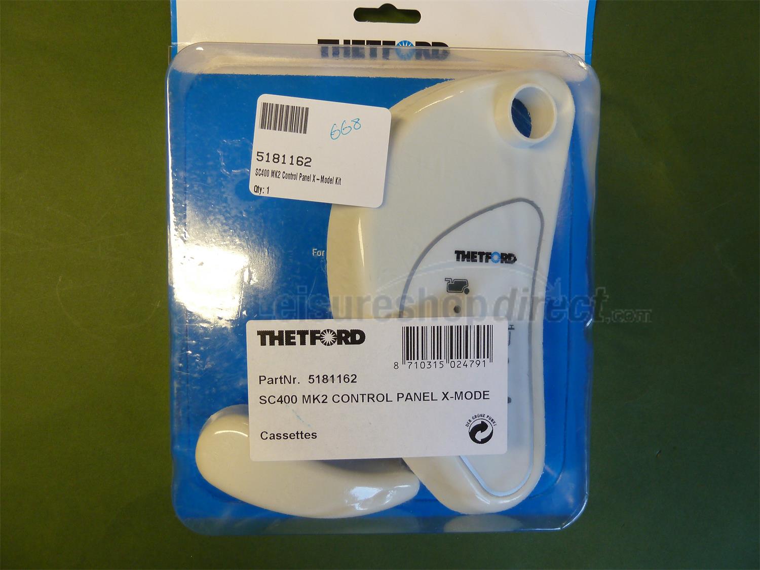 Control panel Thetford C402 X Cassette Toilet Thetford Code 3232262