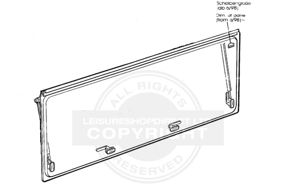 DO-AGS50700X350 - Fenêtre (dalle uniquement) Seitz S5 700X350 - DOMETIC Ags50700X350 - SEITZ