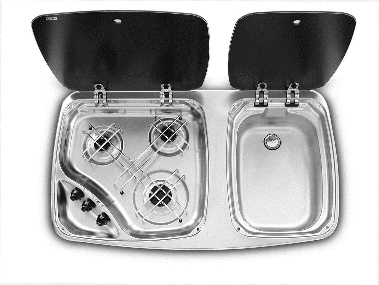 Dometic Smev MO7123 Sink & 3 Burner Hob Combination Unit Dometic Smev sinks