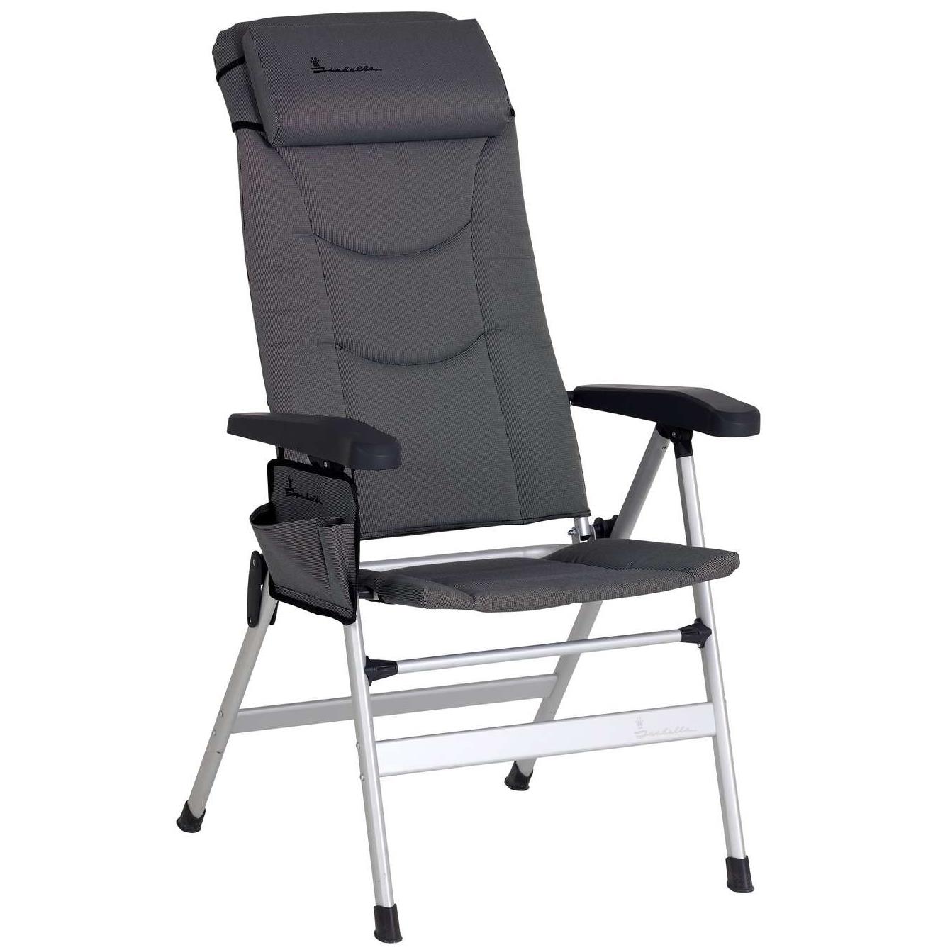 Isabella THOR CHAIR & FOOTREST Package Deal DARK GREY Lightweight Caravan Chair 