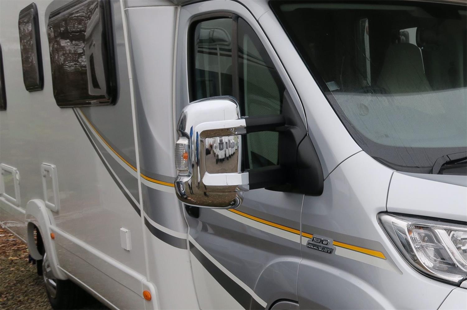 Milenco Motorhome Mirror Covers (Short Arm) Chrome Milenco Code