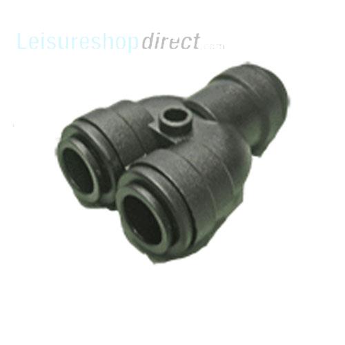 John Guest 2 way divider (12mm) Push Fit Fittings 10mm and 12mm