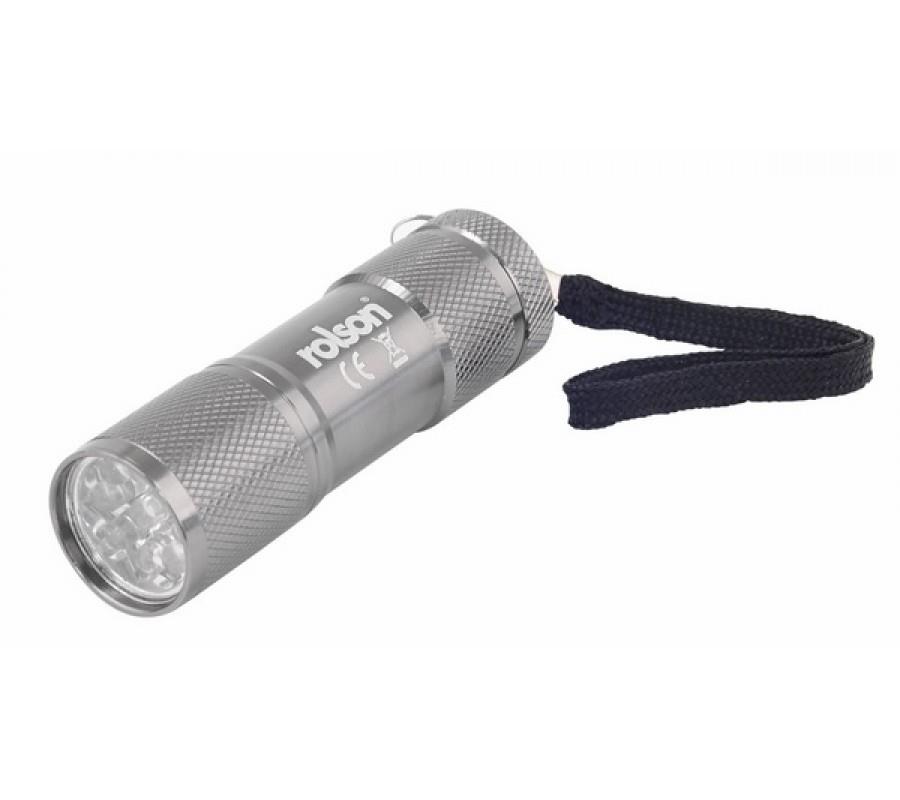 Rolson 9 LED Aluminium Torch | Torches and Battery Lanterns