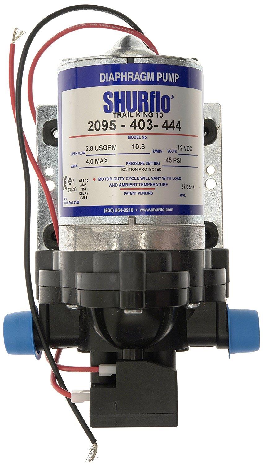 Shurflo (Pentair) Trail King 10 Pump 45psi 12v Shurflo Trail King
