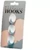 Small Oval Hooks white - pack 3 image 1