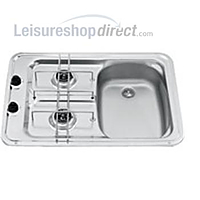SMEV MO0917R 2-Burner Caravan Hob/Sink Combination Right