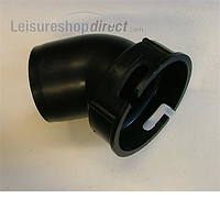 Angled bayonet connector for 3" discharge